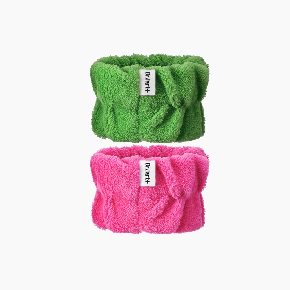 Washcloth Dr.Jart+ wrist band pink&green
